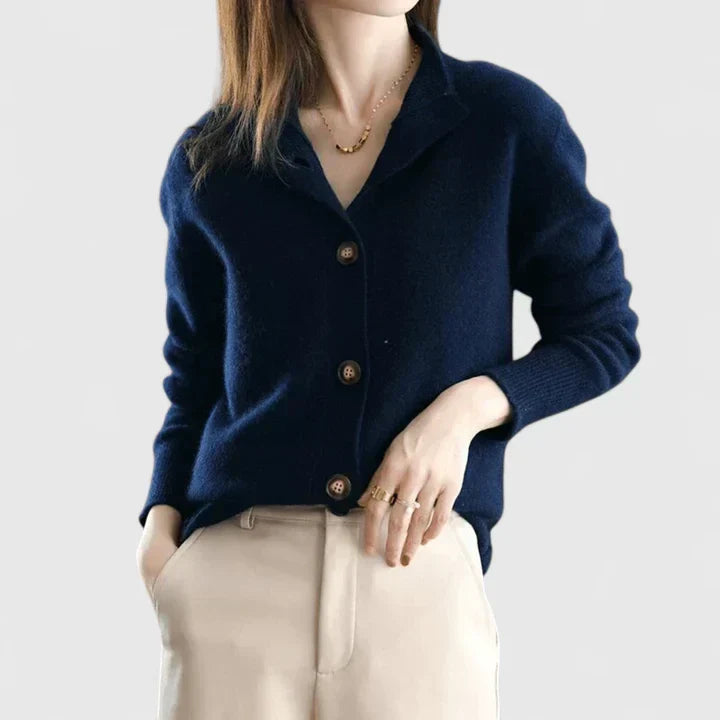 Linnea | Refined Collared Cardigan