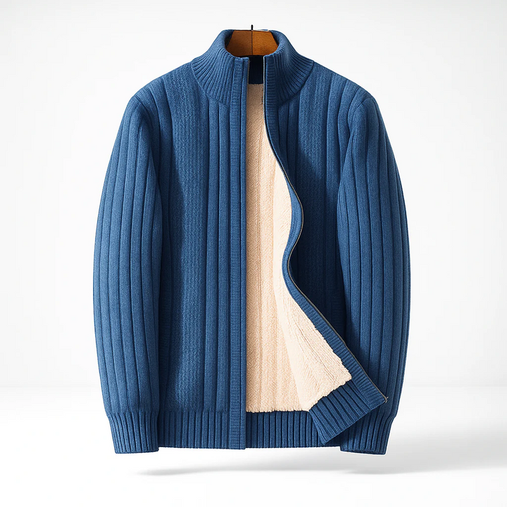 Merrick | Casual Long Sleeve Zipper Cardigan