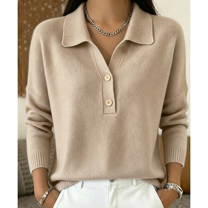 Lucinda | Refined Collared Sweater