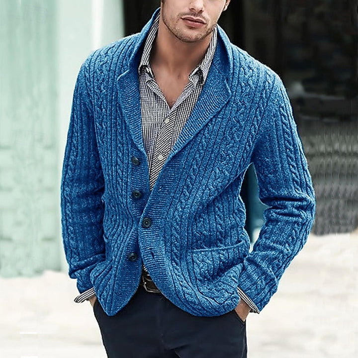 Hugo | Cable-Knit Button-Up Cardigan