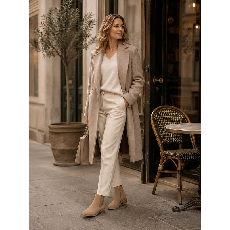 Faye | Pointed-Toe Block Heel Ankle Boots