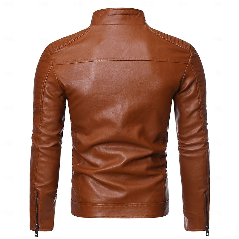 Damon | Stand-Collar Moto Jacket