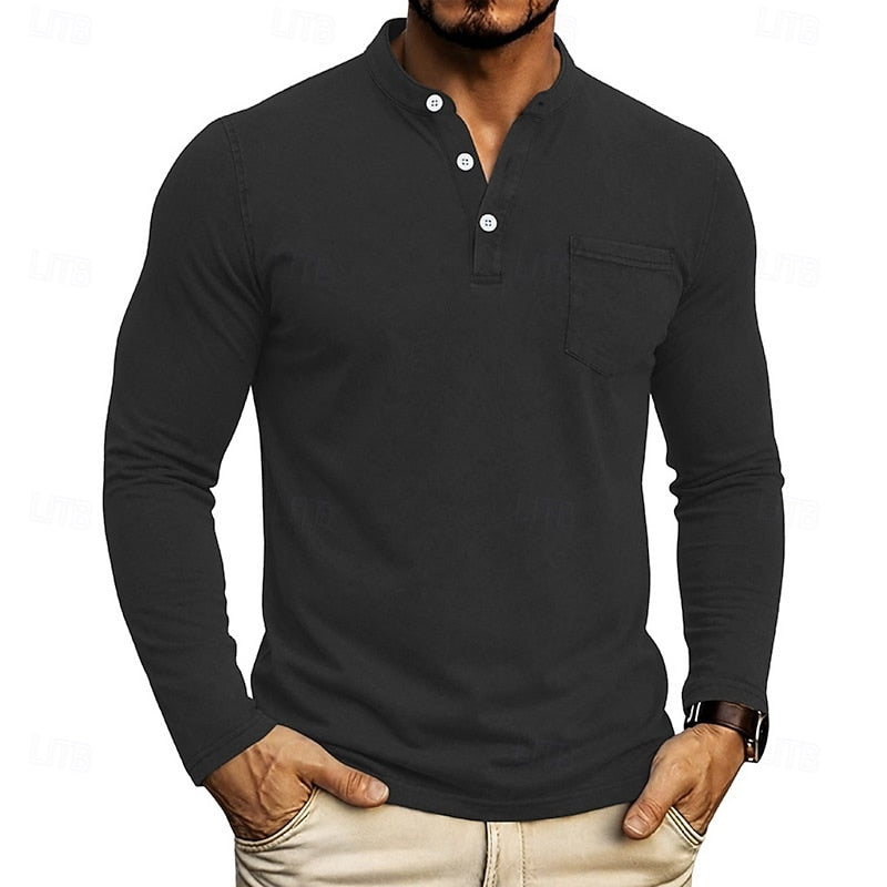 Russell | Long-Sleeve Henley Shirt