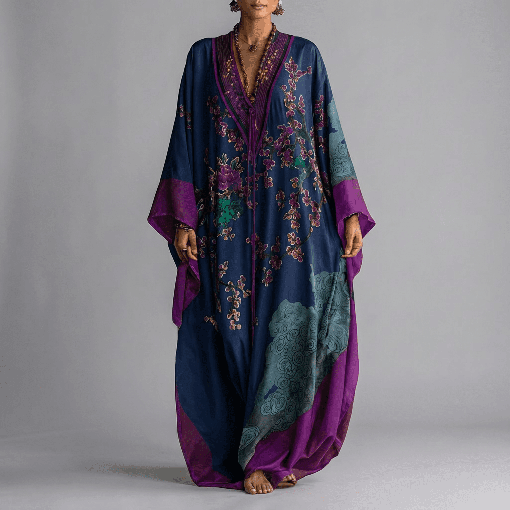 Seraphina | Bohemian Printed Maxi Kaftan