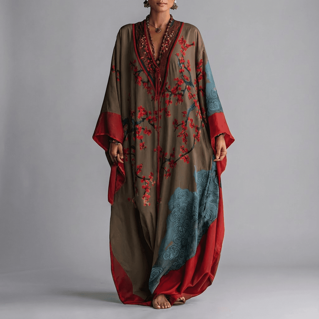 Seraphina | Bohemian Printed Maxi Kaftan