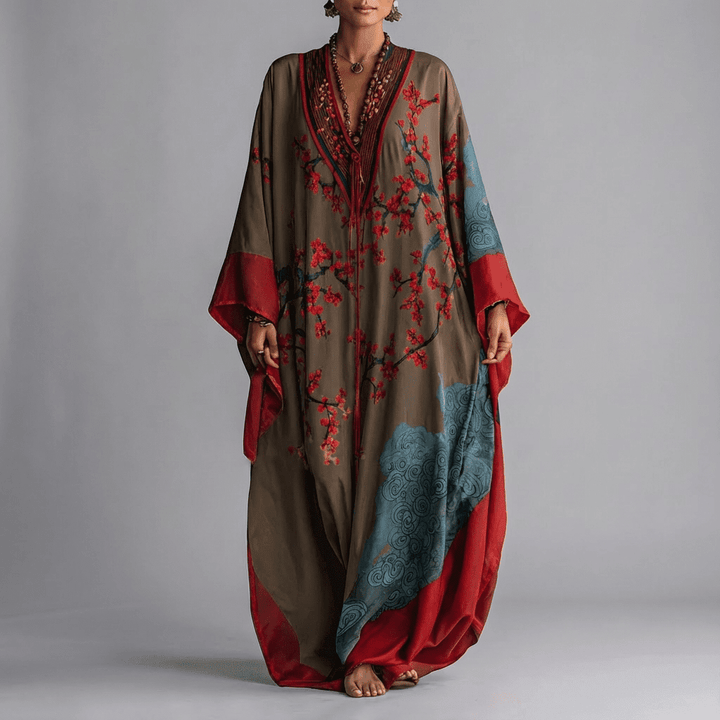 Seraphina | Bohemian Printed Maxi Kaftan
