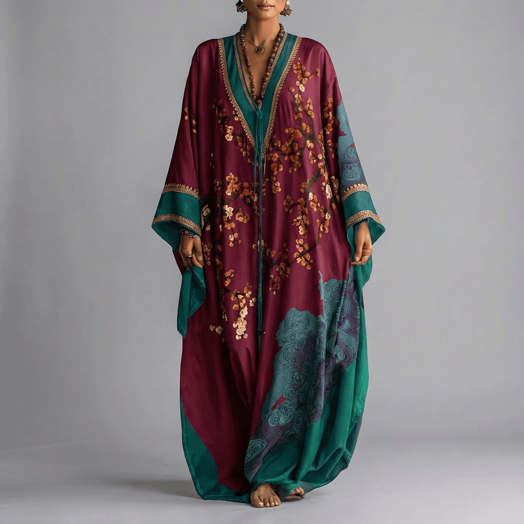 Seraphina | Bohemian Printed Maxi Kaftan