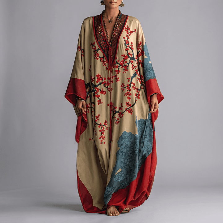 Seraphina | Bohemian Printed Maxi Kaftan