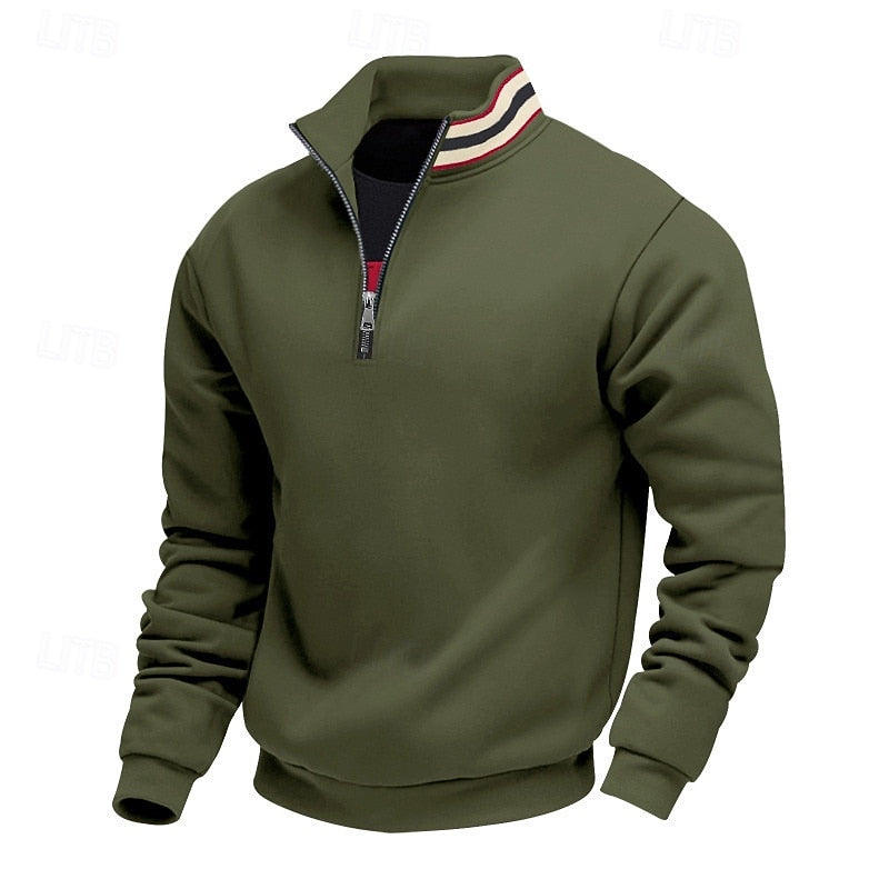Everett | Quarter-Zip Standing Collar Sweatshirt