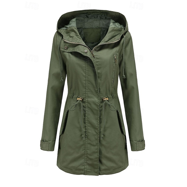 Annabelle | Hooded Drawstring Trench Coat