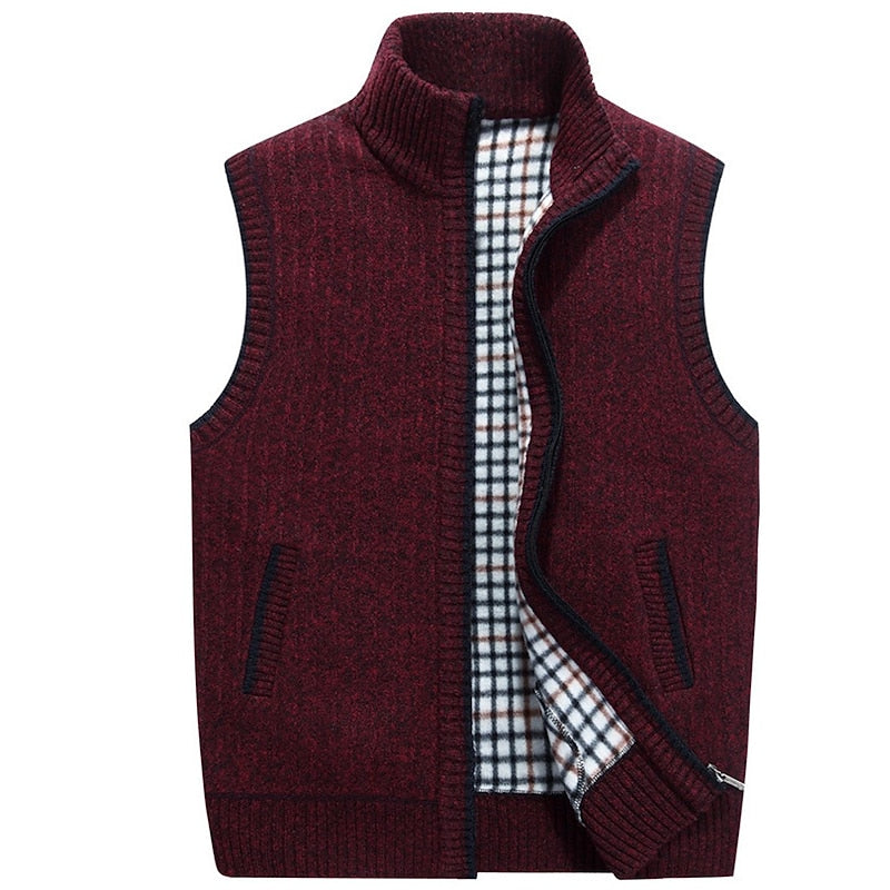 Thaddeus | Zip-Front Sweater Vest