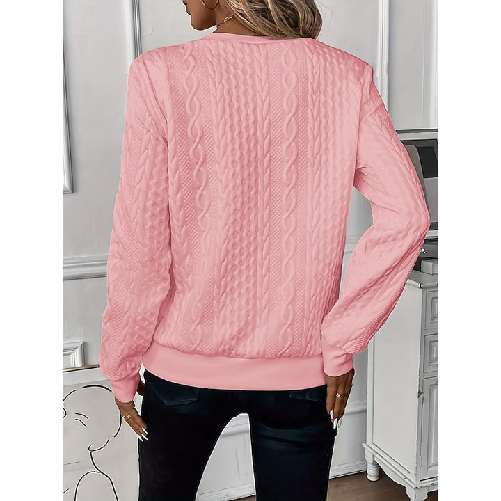 Felicity | Textured Quarter-Zip Pullover