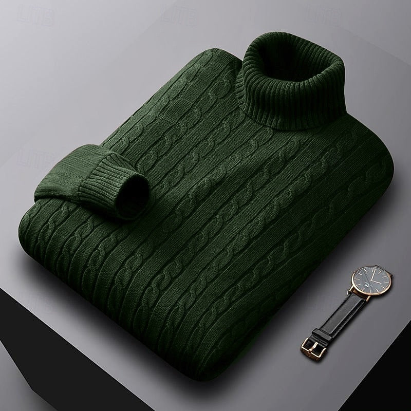 Ellery | Cable Knit Turtleneck Sweater