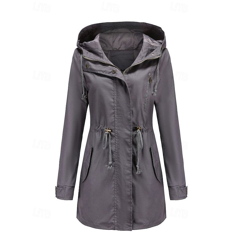 Annabelle | Hooded Drawstring Trench Coat