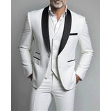 Frederick | Contrast-Lapel Three-Piece Set