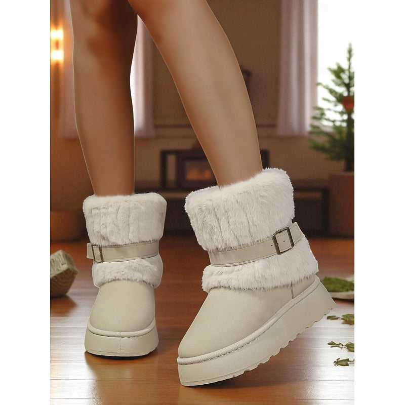 Wren | Cozy Fur-Trimmed Winter Boots