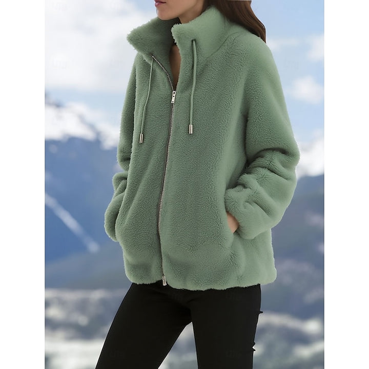 Daphne | Cozy Stand-Collar Zip Jacket