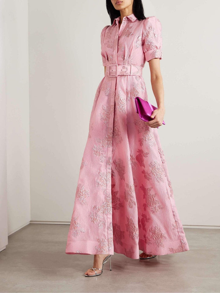 Liana | Elegant Short Puffed Sleeves Dress