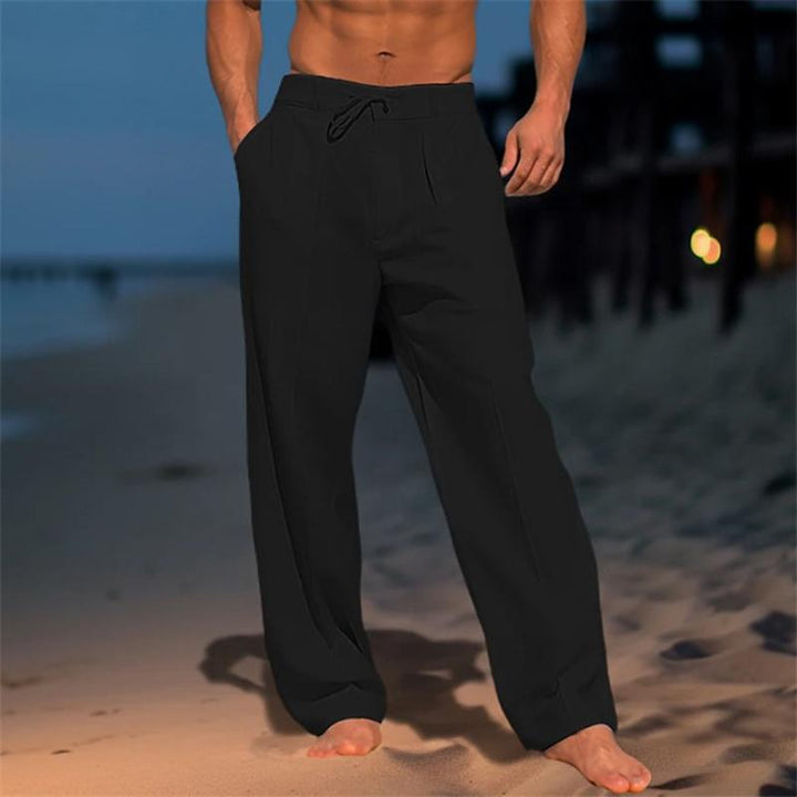 Ethan | Relaxed Drawstring Linen-Style Trousers
