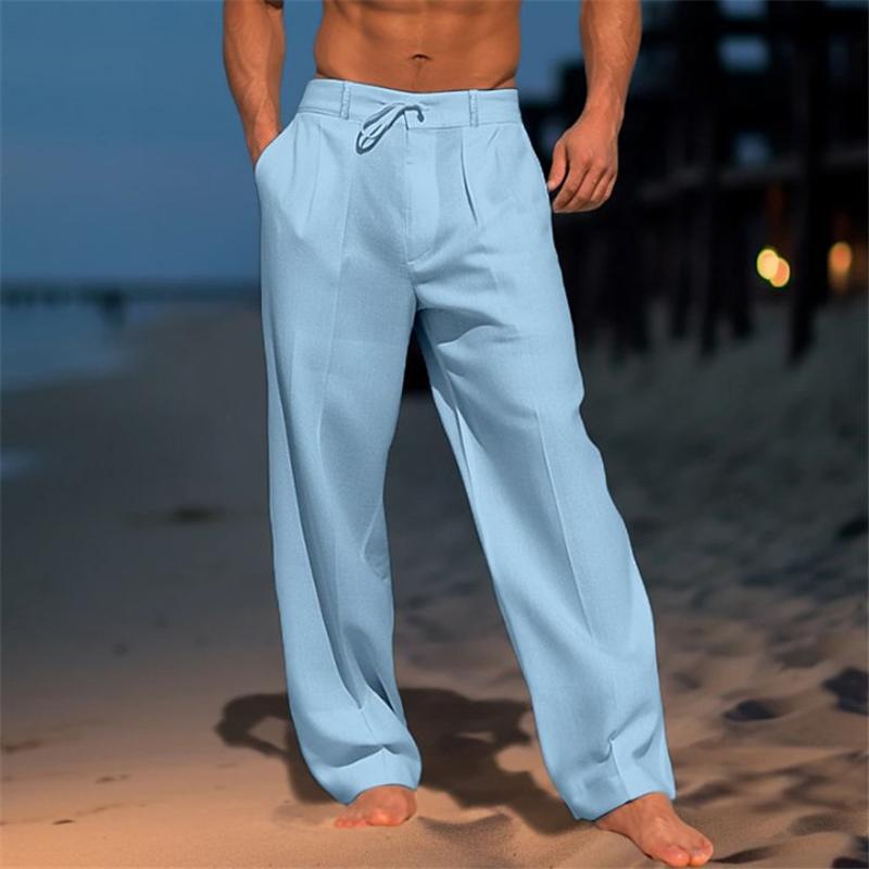 Ethan | Relaxed Drawstring Linen-Style Trousers
