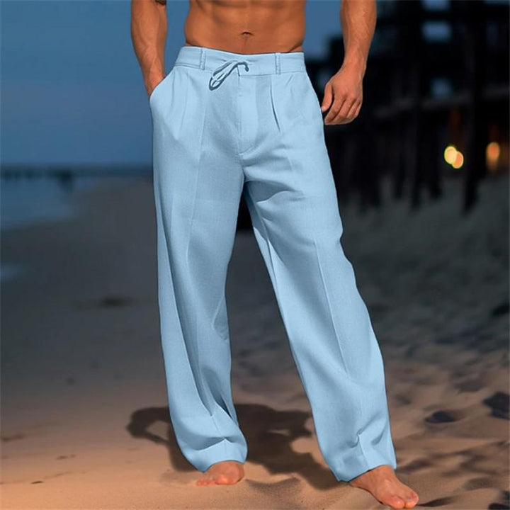 Ethan | Relaxed Drawstring Linen-Style Trousers