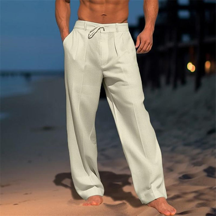 Ethan | Relaxed Drawstring Linen-Style Trousers