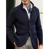 Dean | Textured Stand-Collar Cardigan
