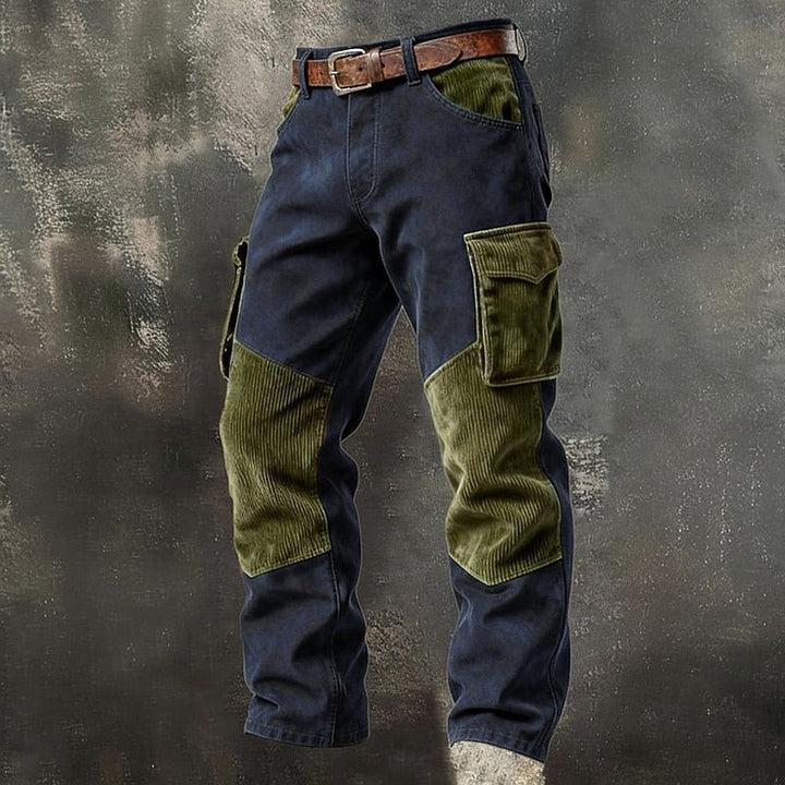 Hollis | Rugged Panelled Cargo Pants