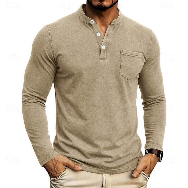 Russell | Long-Sleeve Henley Shirt