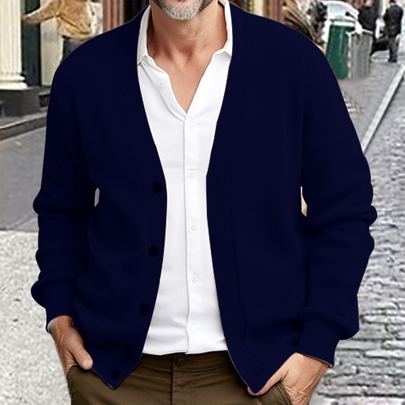 Barnaby | Christmas Button-Front Cardigan