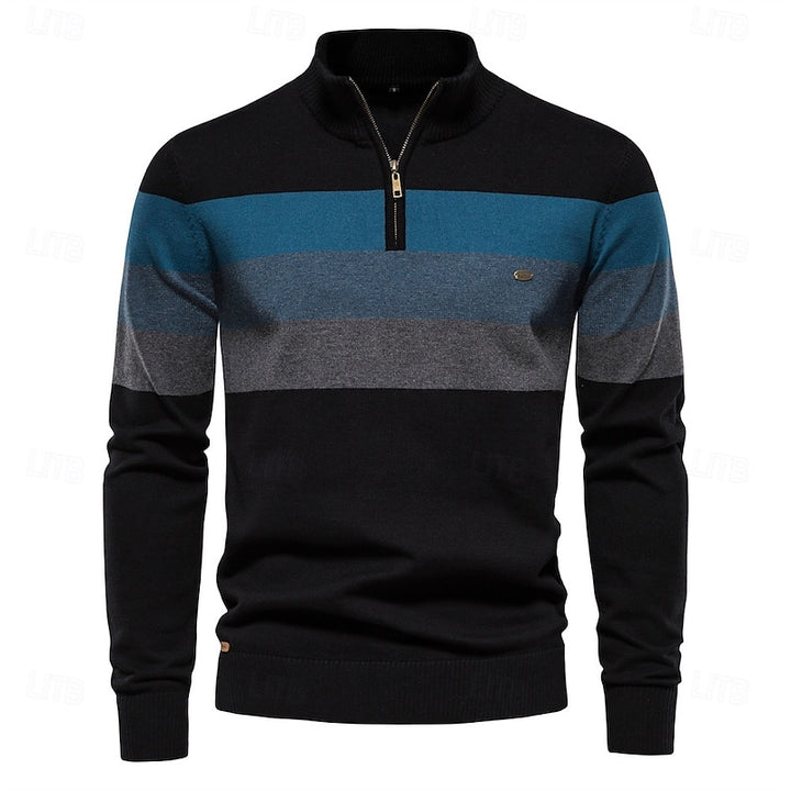 Chester | Quarter-Zip Colour-Block Sweater