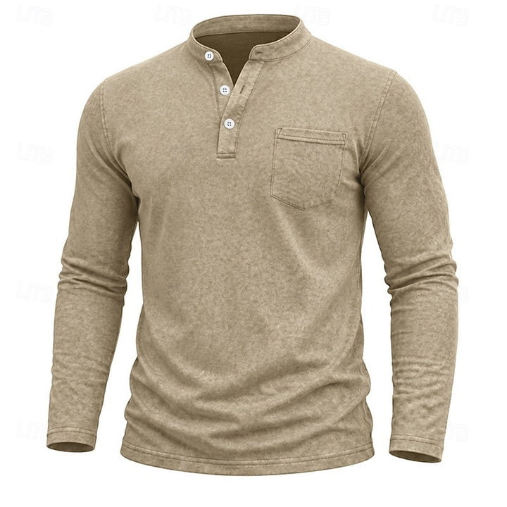 Russell | Long-Sleeve Henley Shirt