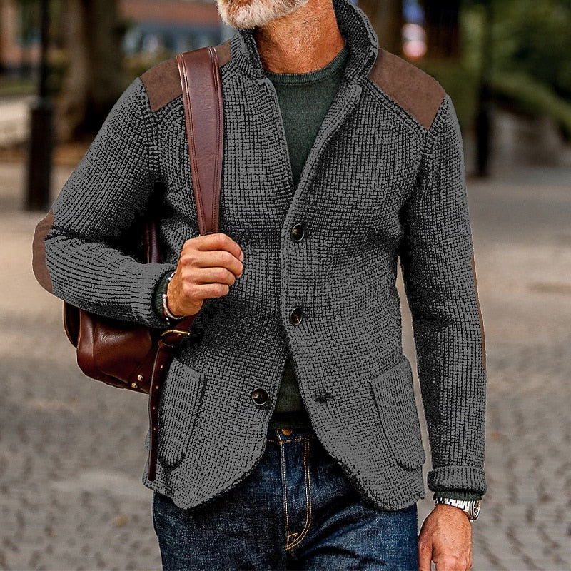Garrison | Stand-Collar Button Cardigan