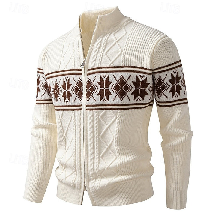 Anders | Nordic Patterned Cardigan