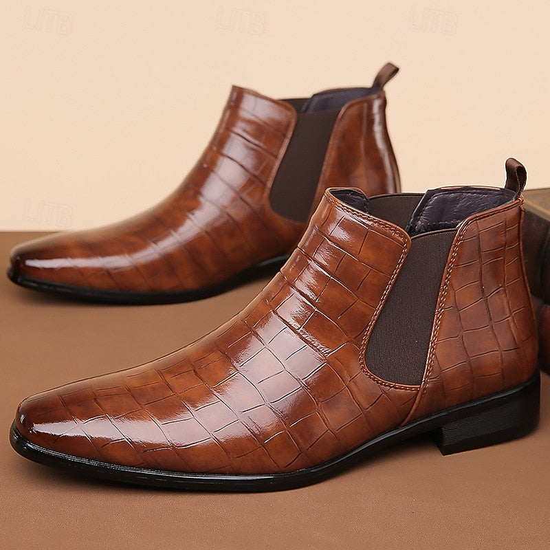 Randolph | Refined Textured Chelsea Boots
