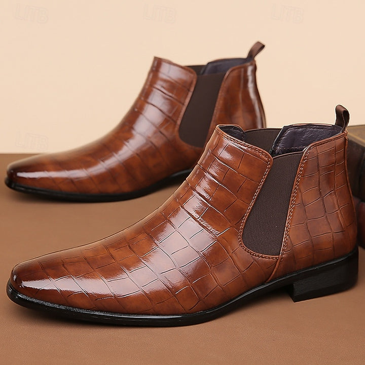 Randolph | Refined Textured Chelsea Boots