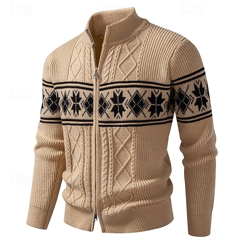 Anders | Nordic Patterned Cardigan