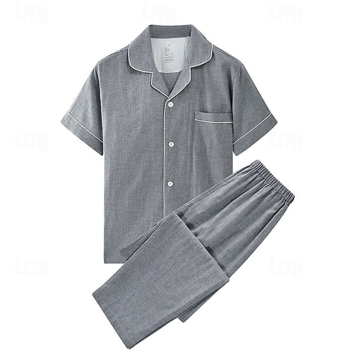 Harlow | Relaxed Short-Sleeve Two-Piece Set