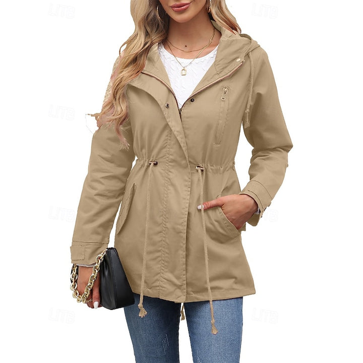 Annabelle | Hooded Drawstring Trench Coat