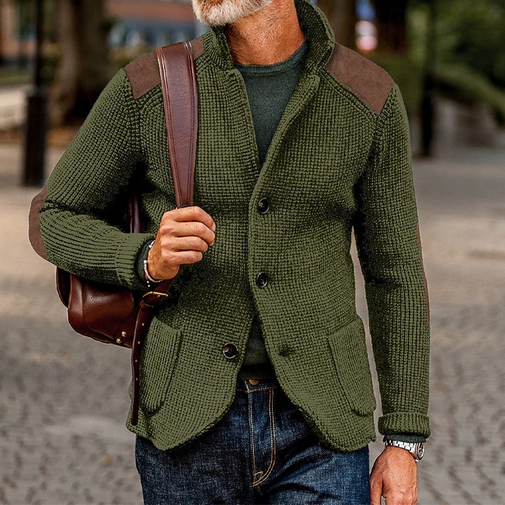 Garrison | Stand-Collar Button Cardigan