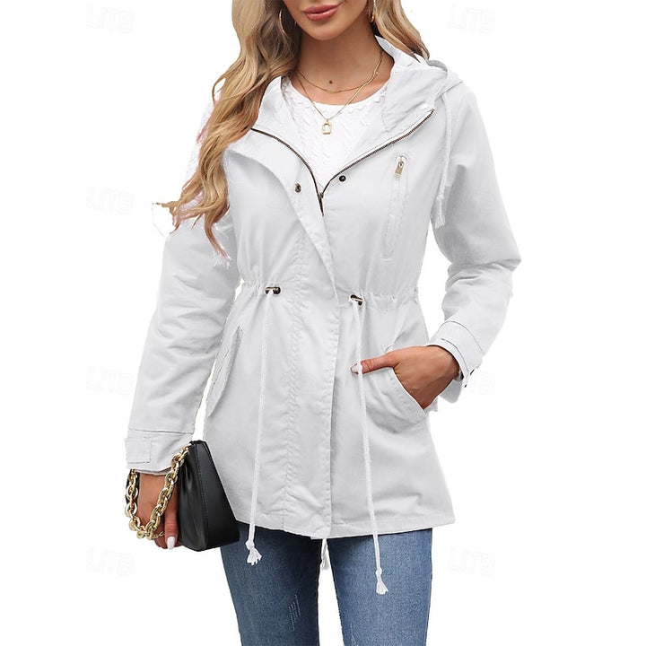 Annabelle | Hooded Drawstring Trench Coat