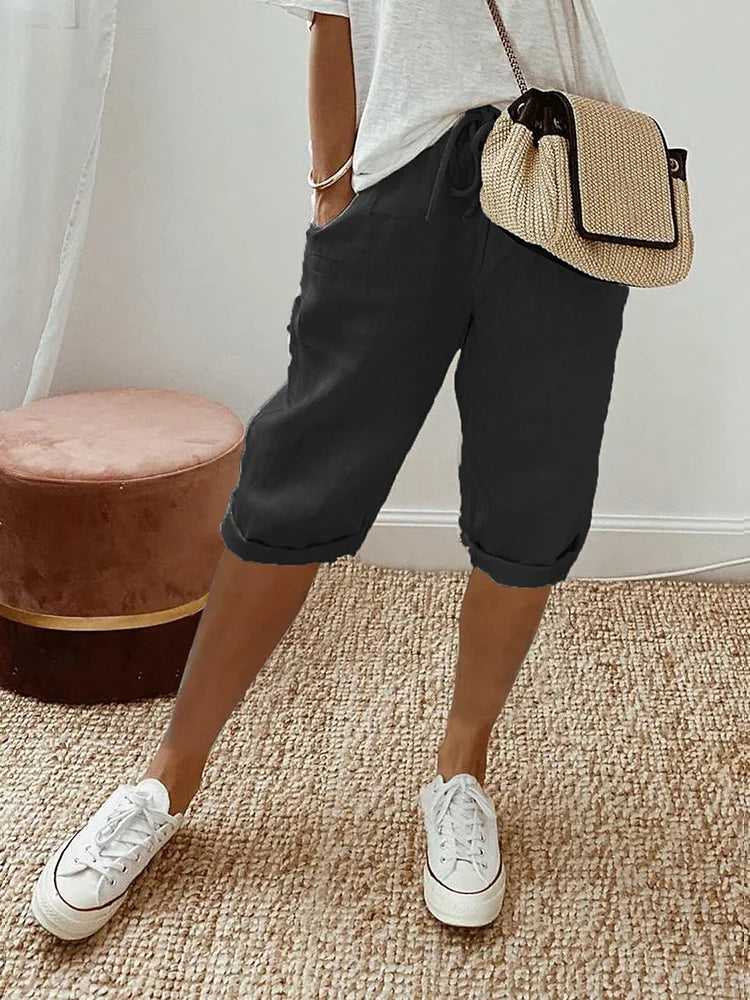 Laluna® | Cotton Linen Women's Shorts