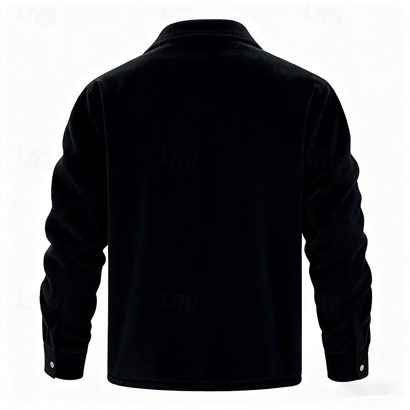 Alden | Ribbed Sherpa-Lined Jacket