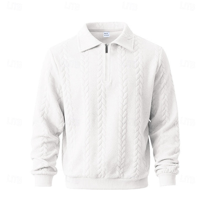 Hayes | Textured Quarter-Zip Pullover
