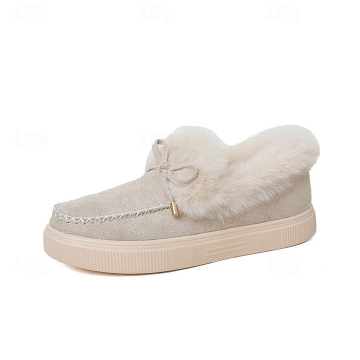 Heather | Cozy Fur-Lined Moccasins
