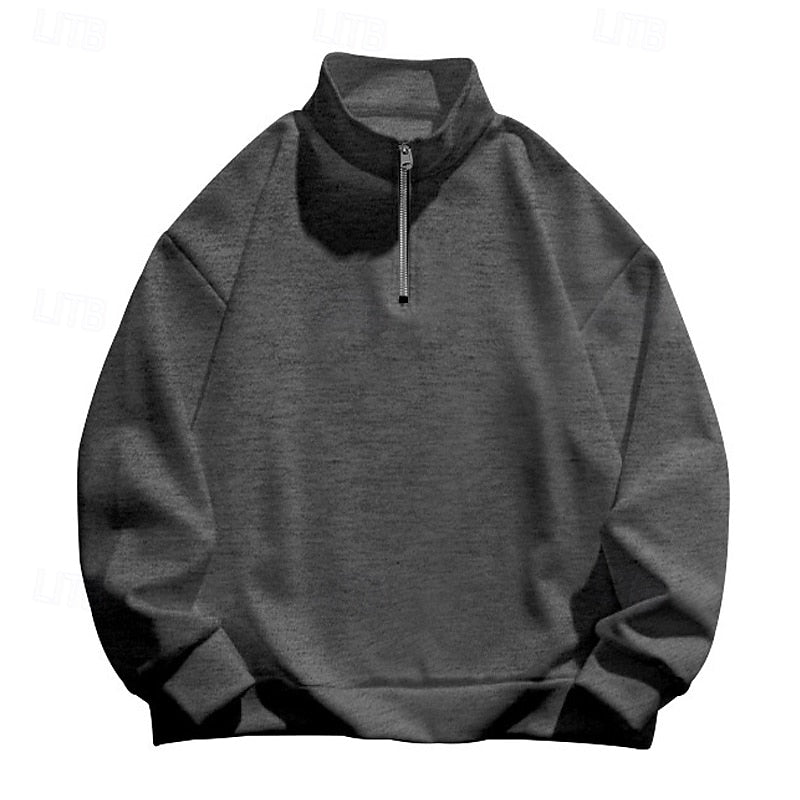 Garrett | Quarter-Zip Standing Collar Sweatshirt