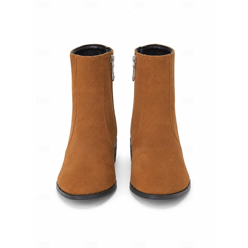 Georgia | Sleek Side-Zip Ankle Boots