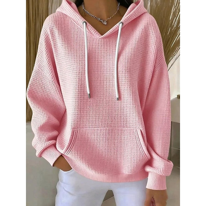 Marion | Relaxed Waffle-Knit Hoodie