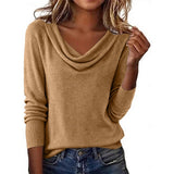 Fiona | Draped Cowl-Neck Sweater