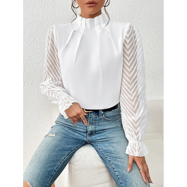 Odette | Elegant High-Neck Blouse